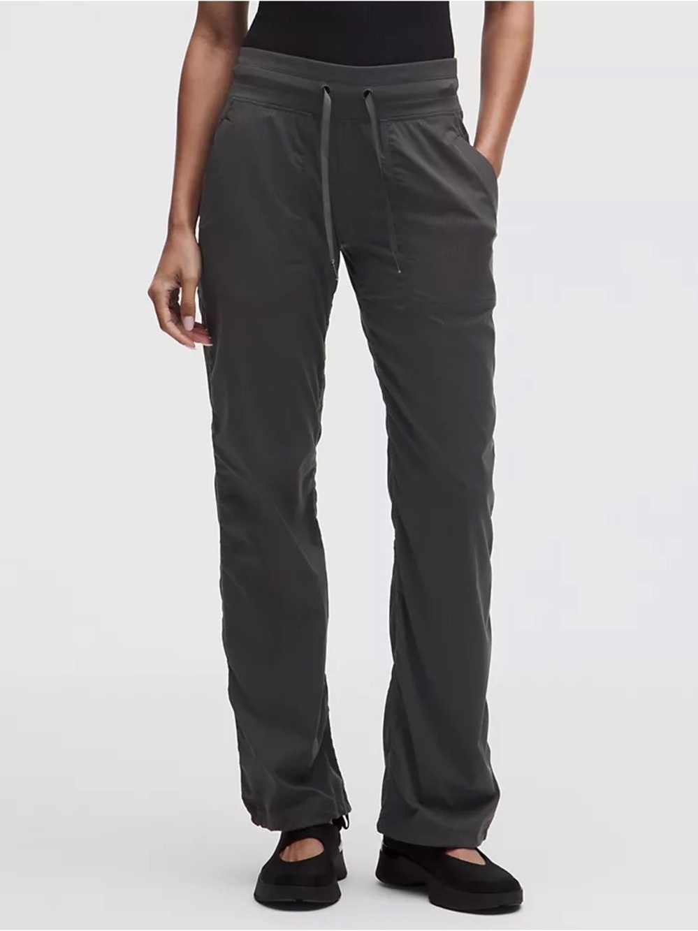 Lululemon Dance Studio Mid-Rise Pant Dark Charcoal Gray Womens size 8